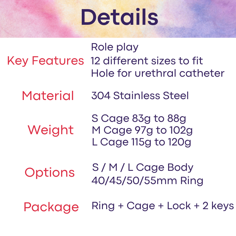 Adult Toy: Men's Aluminum Alloy Clown Chastity Cage (FRRK137)