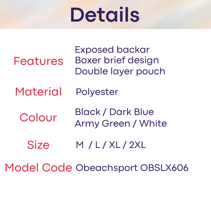 Men's Bodysuit: Polyester Exposed Back Boxer Brief Bodysuit (OBSLX606)