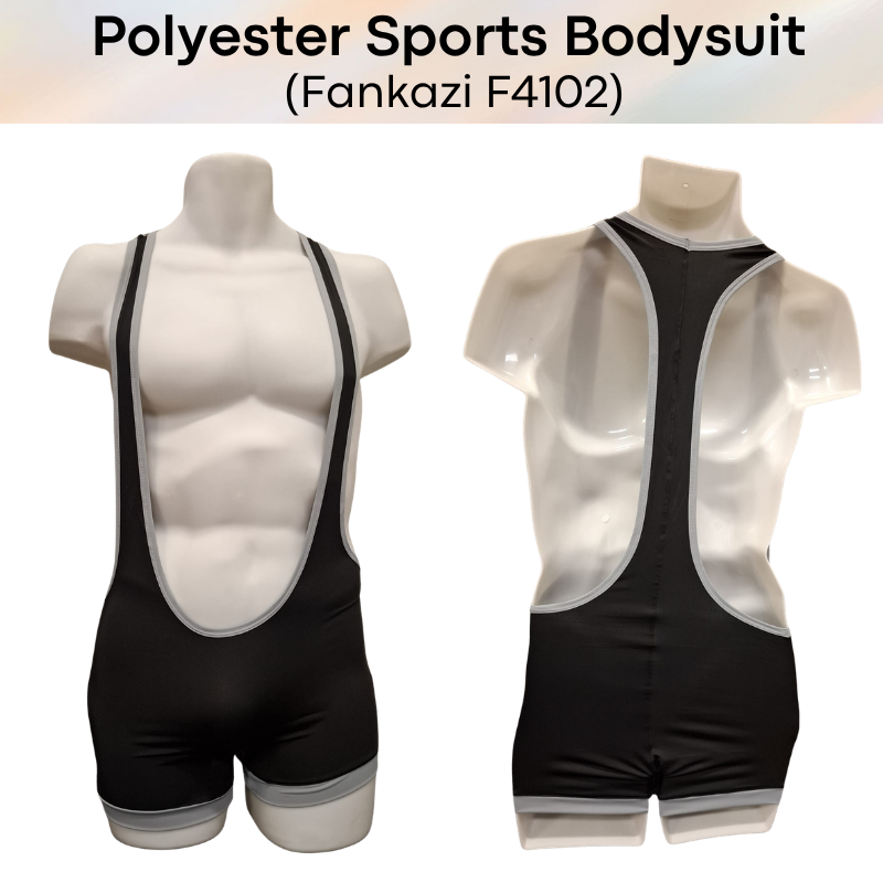Men's Bodysuit: Polyester Sports Bodysuit (F4102)