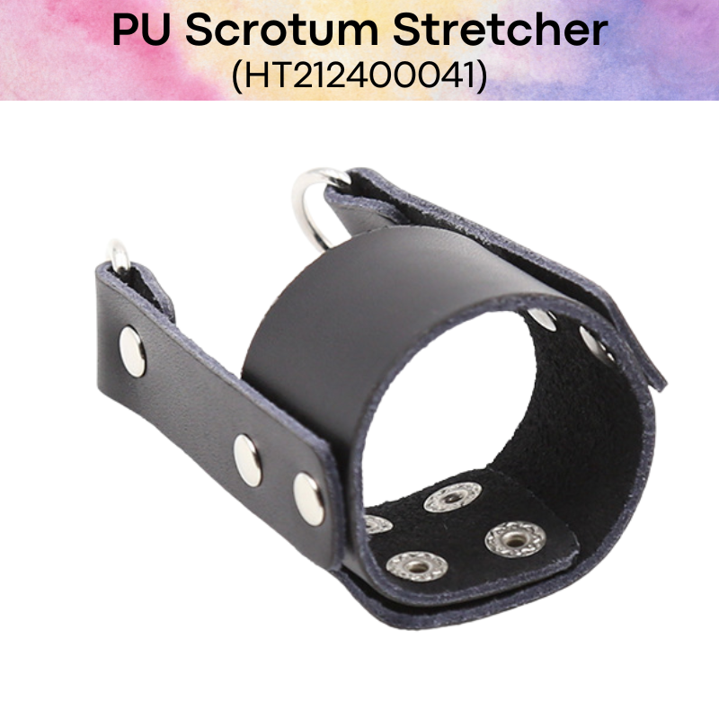 Adult Toy: PU Scrotum Stretcher with Weights Loops (HT212400041)
