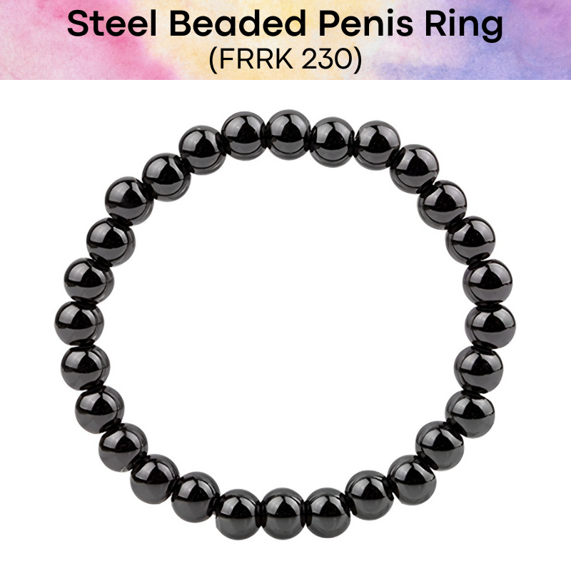Adult Toy: Stainless Steel 304 Beaded Penis Ring (FRRK230)