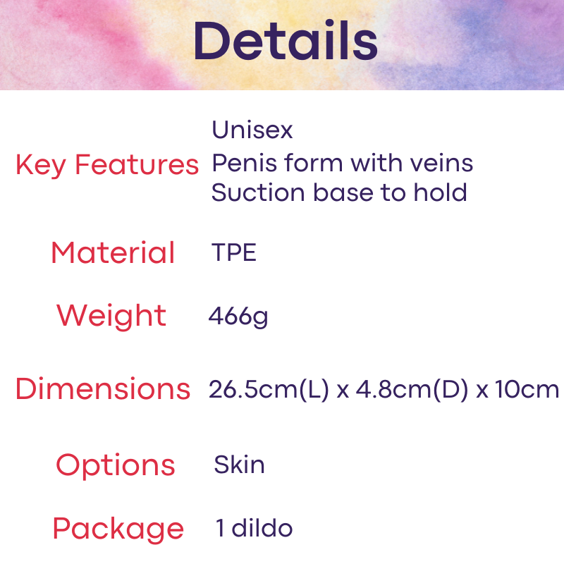 Men's Adult Toy: TPE Penis Dildo with Suction Pad (YL19005)