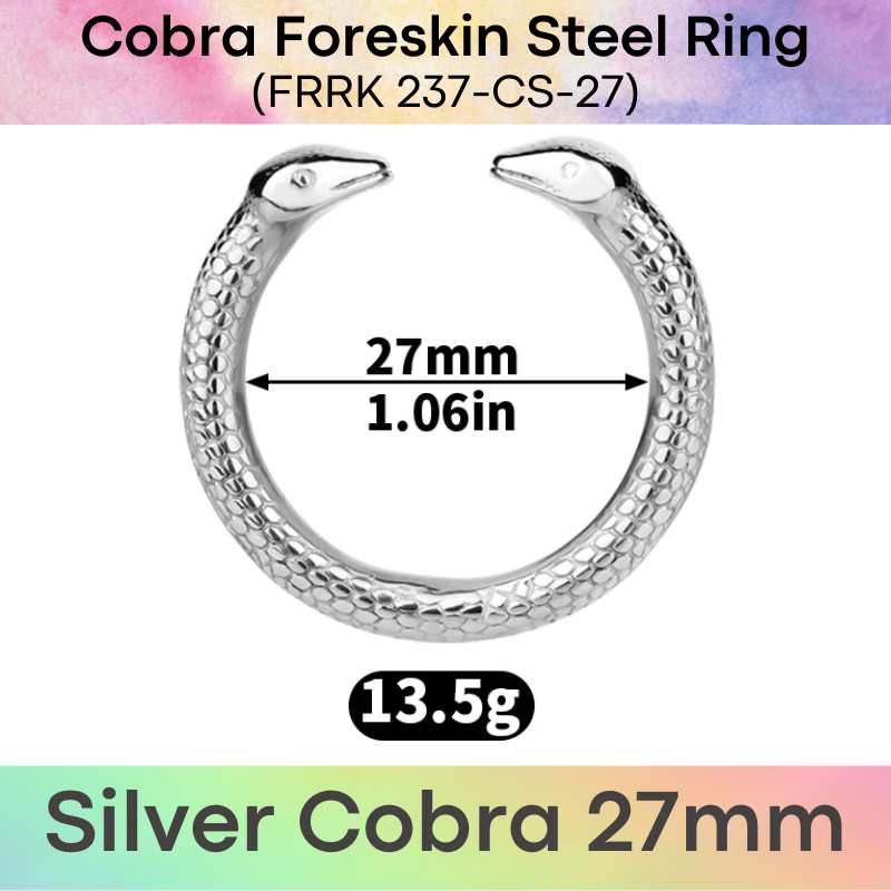 Adult Toy: Men's Foreskin Beast Design 304 Stainless Steel Ring (FRRK236/FRRK237)