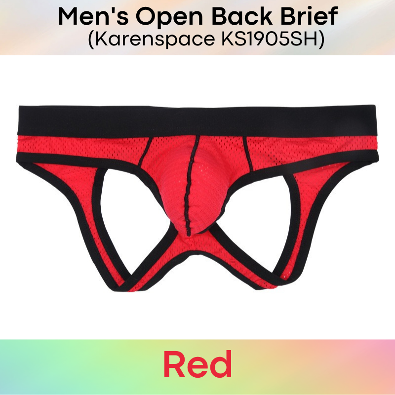 Men's Brief : Perforated Open Back Underwear (KS1905SH)