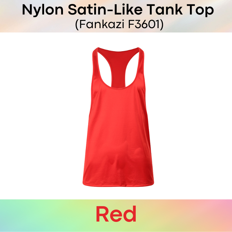 Lifestyle: Men's Nylon Satin-Like Tank Top (F3601)