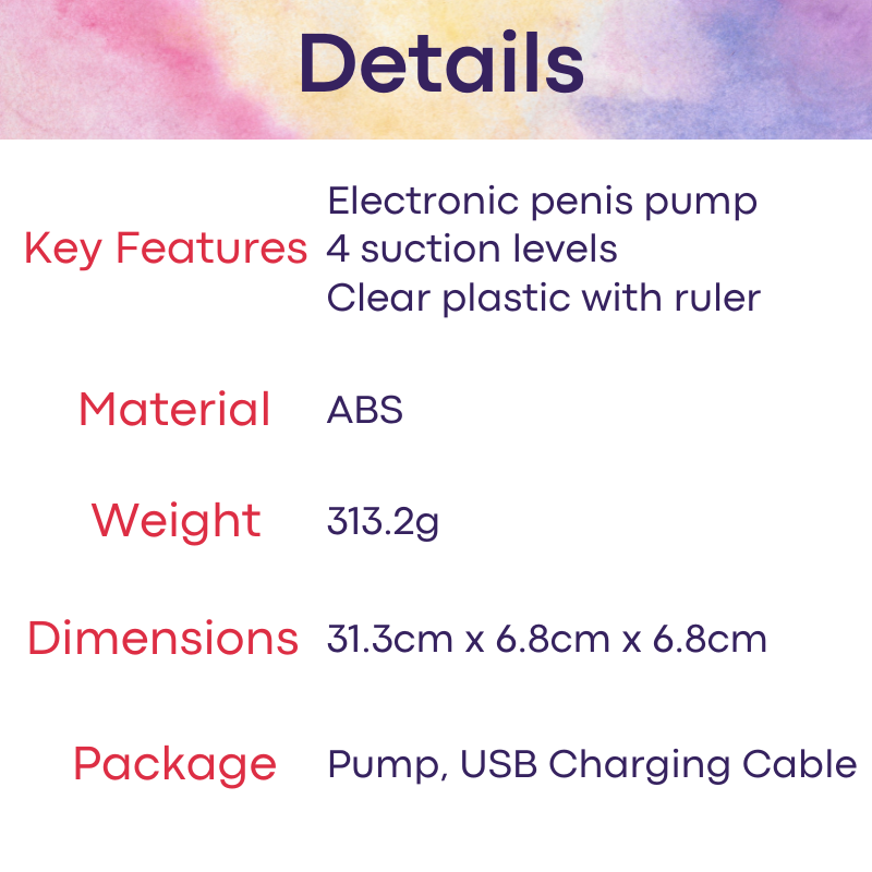 Adult Toy: Male Electronic Pump (DS-50)