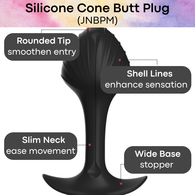 Adult Toy: Silicone Cone Head Butt Plug (JNBPM)