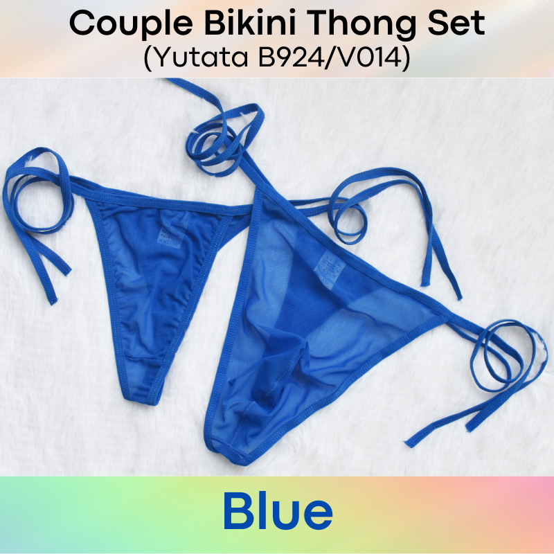 Couple/Men's Thong: Polyester Mesh String Bikini Thong for Men or Couple (B924/V014)