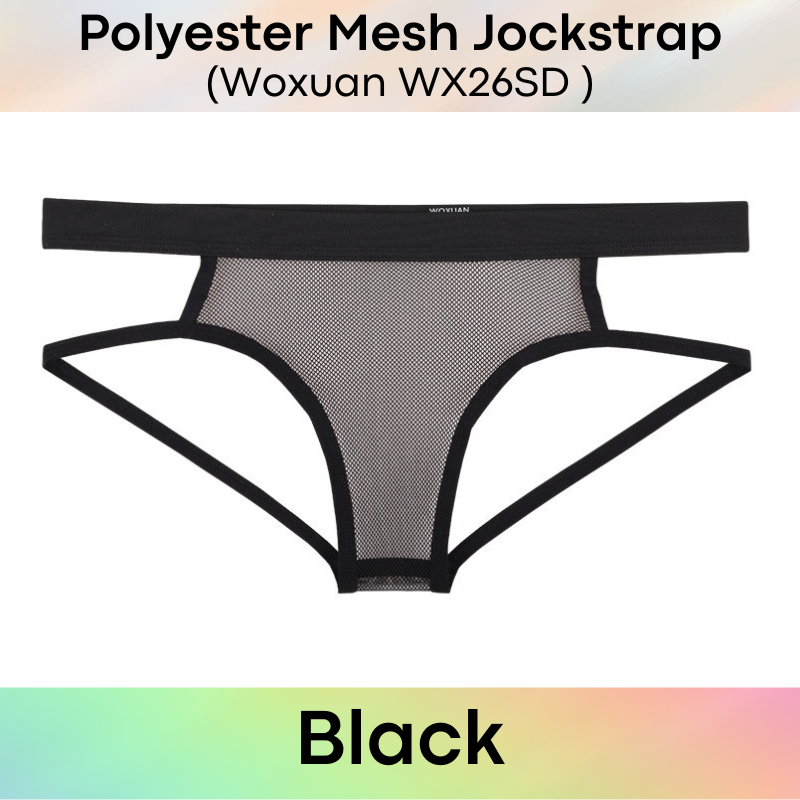 Men's Jockstrap : Polyester Mesh Jockstrap (Woxuan WX26SD)