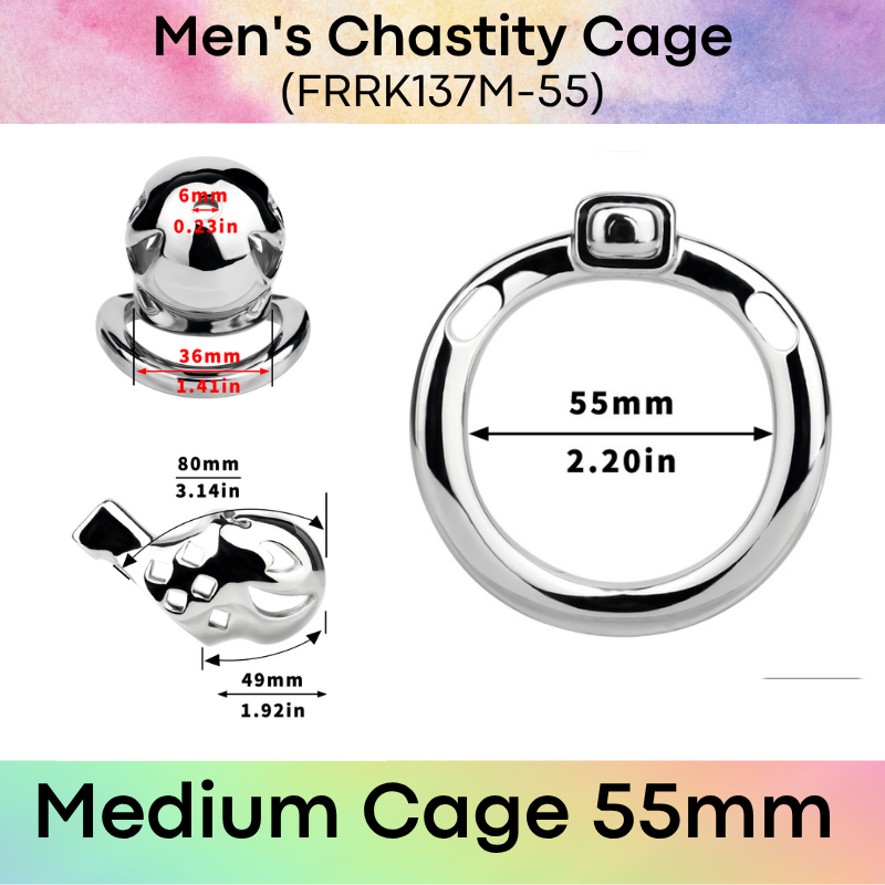 Adult Toy: Men's Aluminum Alloy Clown Chastity Cage (FRRK137)