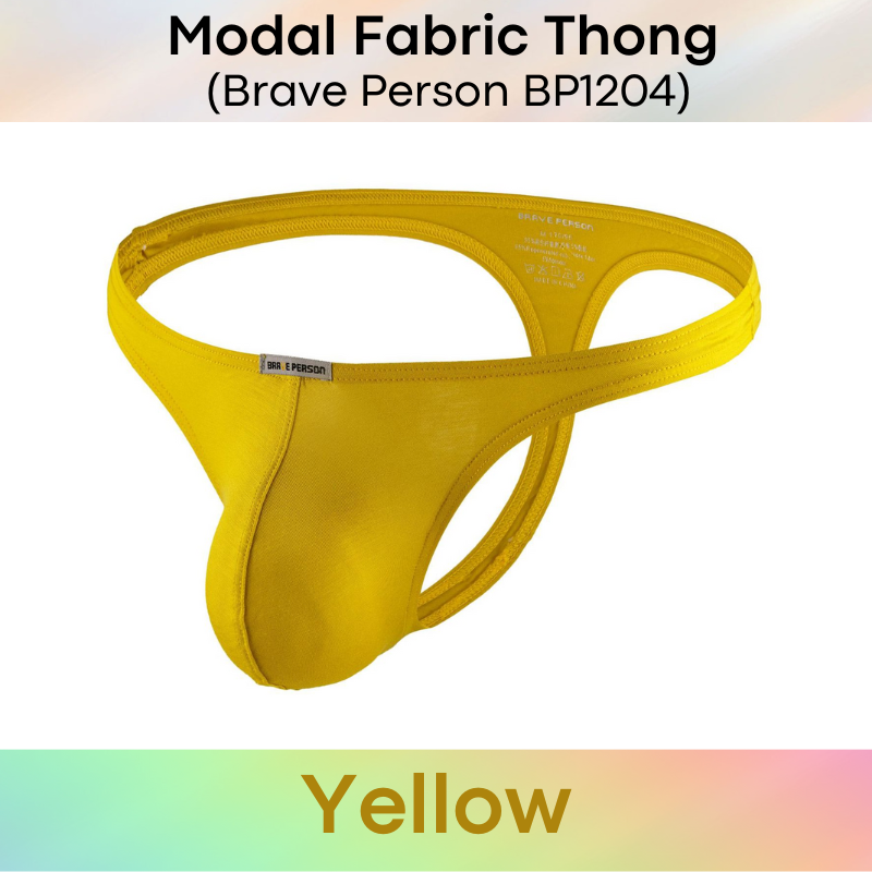 Men's Thong: Modal Fabric Low Waist Thong Underwear (BP1204)