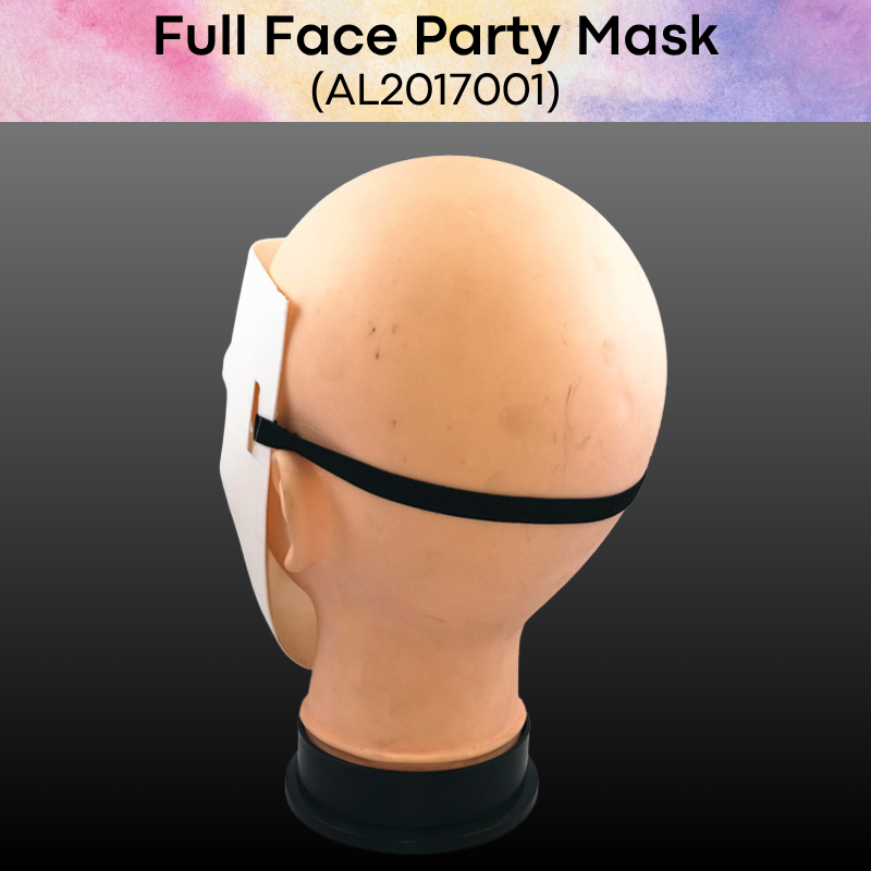 Lifestyle: Full Face Plastic Party Mask (AL2017001)