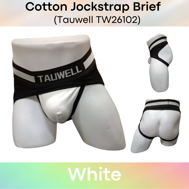 Men's Jockstrap: Wide Waistband with Side Flap Jockstrap Backless Brief Underwear (TW26102)