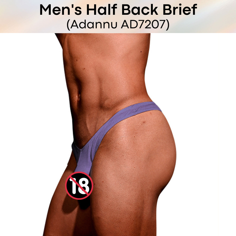 Men's Brief : High Half Back Brief (Adannu AD7207)