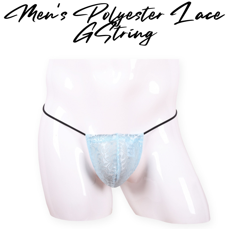 Men's GString : Polyester Lace GString (Woxuan WX25DD)