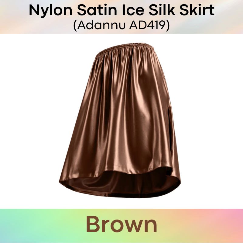 Men's Loungewear: Nylon Satin Ice Silk Home Man Skirt (AD419)