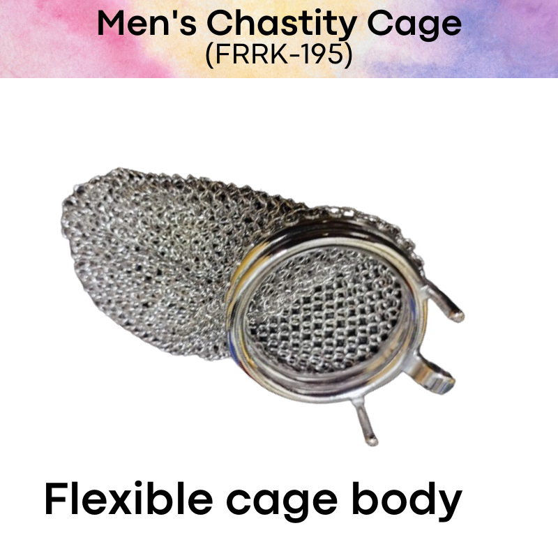 Adult Toy : Men's Chastity Cage (Flexible Net) FRRK195