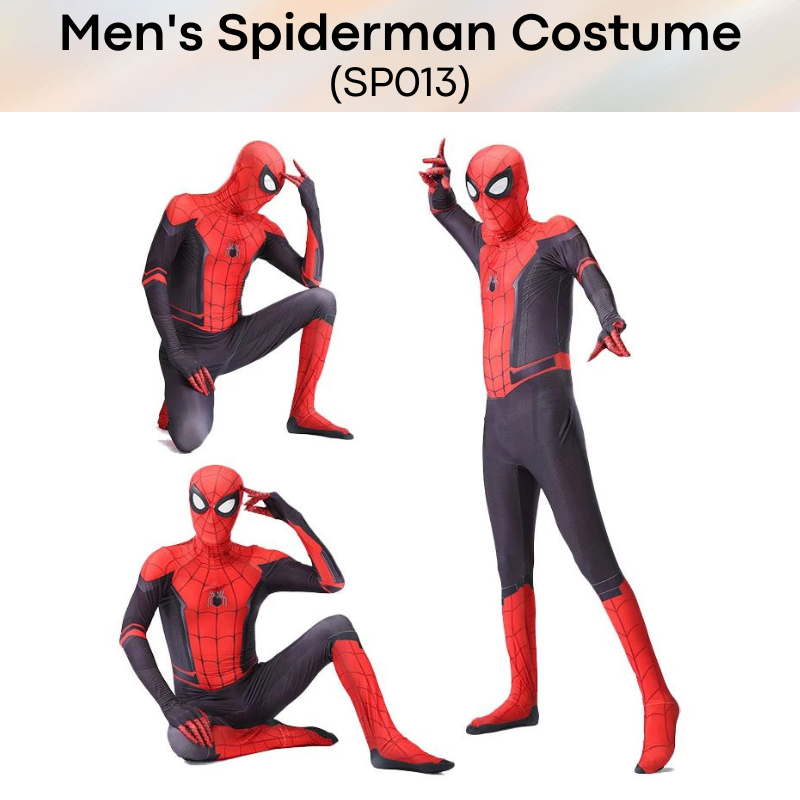 Men's Costume: Spiderman "Far from home" Costume (Bodysuit + Mask) (SP013)