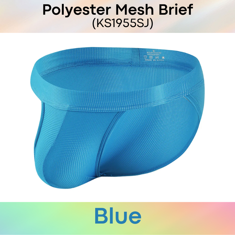 Men's Brief: Polyester Mesh Brief Underwear (KS1955SJ)