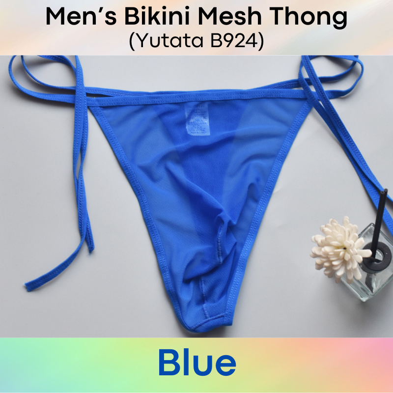 Couple/Men's Thong: Polyester Mesh String Bikini Thong for Men or Couple (B924/V014)