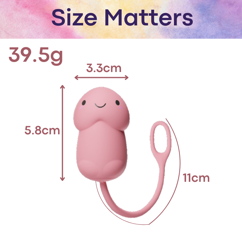 Adult Toy: Unisex ABS Silicon Penis Head Vibrating Egg (GK2356)