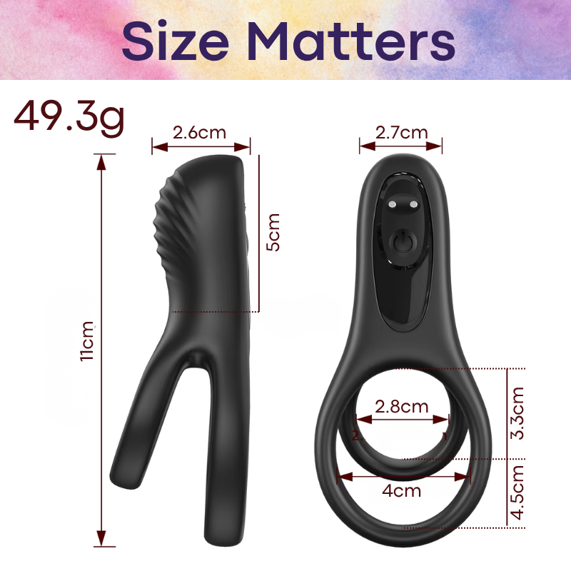 Adult Toy: Men's Silicone Vibrating Penis Ring (USKC25)
