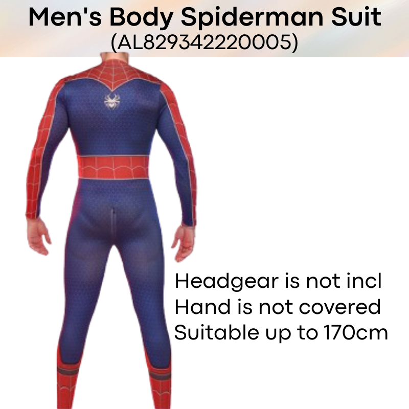 Men's Lifestyle : Spiderman Body Suit (without Headgear) with Front and Rear Zip (AL829342220005)