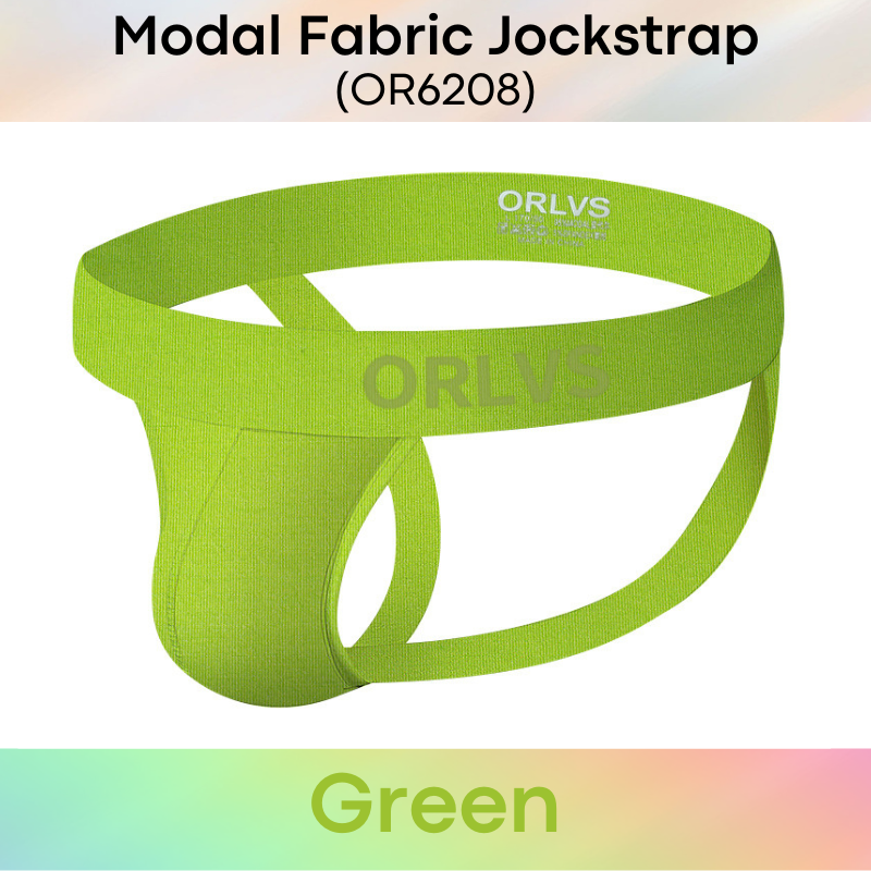 Men's Jockstrap: Modal Fabric Double Layer 3D Pouch Jockstrap Underwear (OR6208)