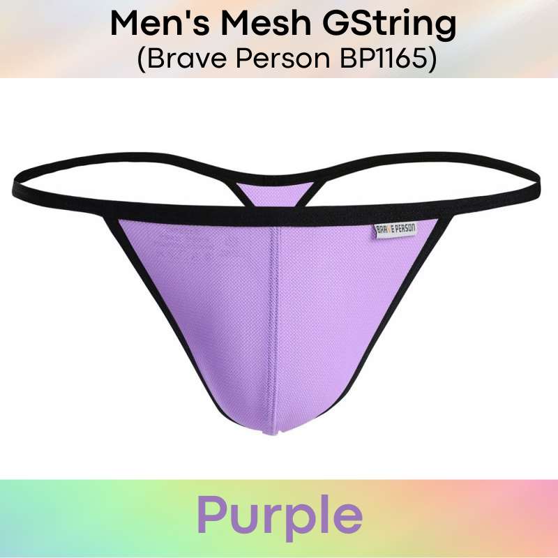 Men's GString : Mesh GString Underwear (Brave Person BP1165)