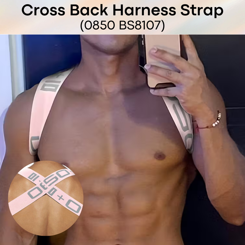 Men's Strap: Nylon Cross Back Harness Strap (BS8107)