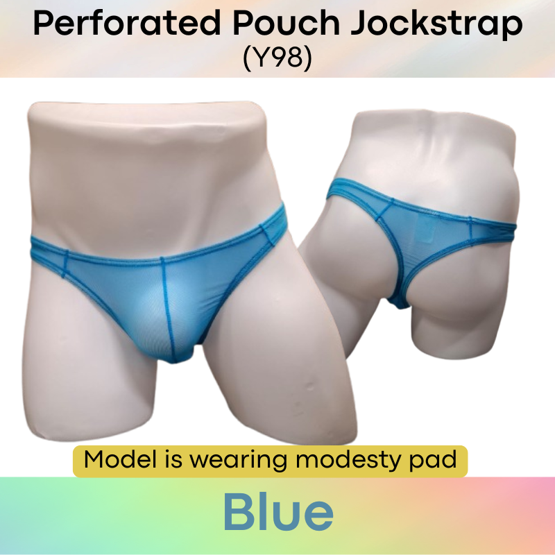 Men's Thong: Polyester Mesh Low Waist Thong (Y98)