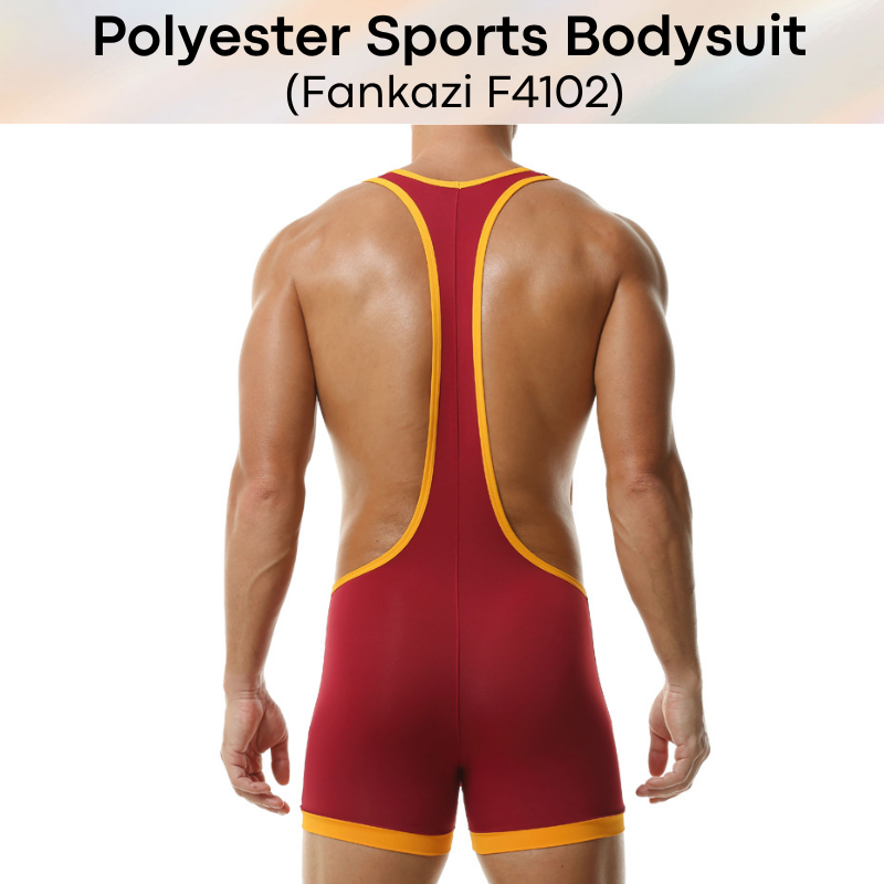 Men's Bodysuit: Polyester Sports Bodysuit (F4102)