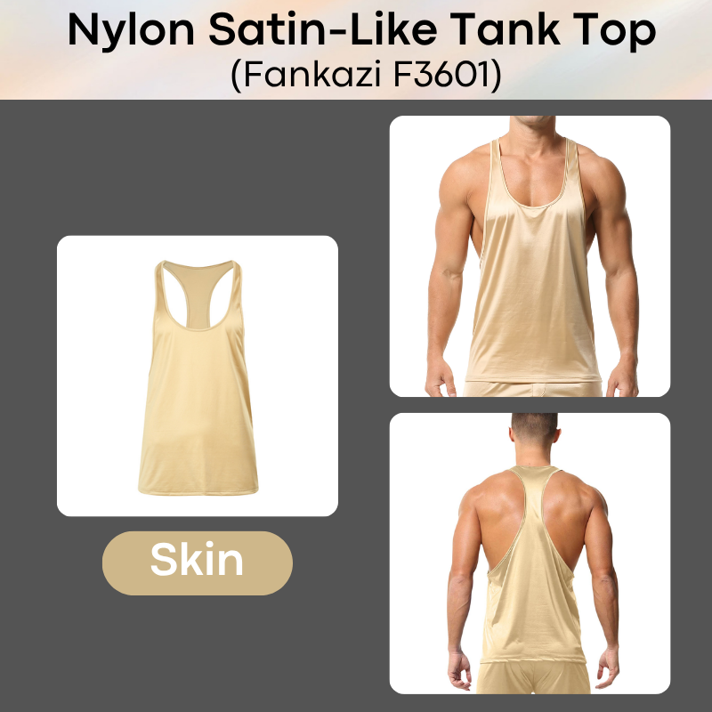 Lifestyle: Men's Nylon Satin-Like Tank Top (F3601)