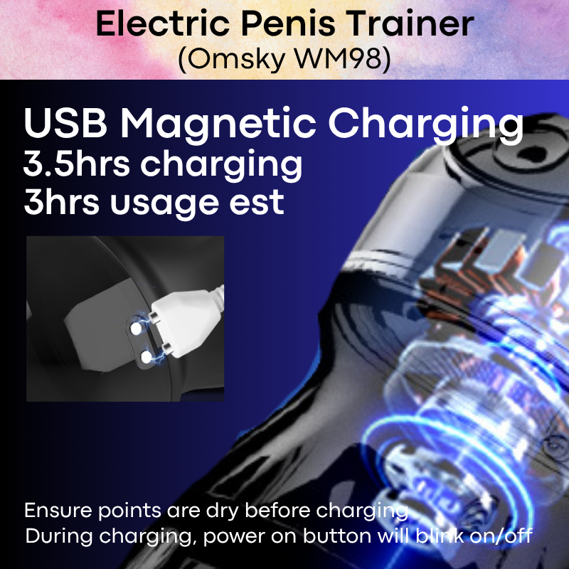 Adult Toy: Electric Penis Trainer with 10 Vibra Modes (WM98)