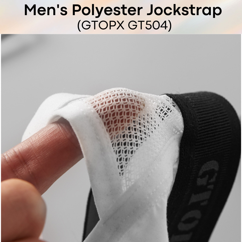 Men's Jockstrap: Polyester Pouch with side webbing (GT504)