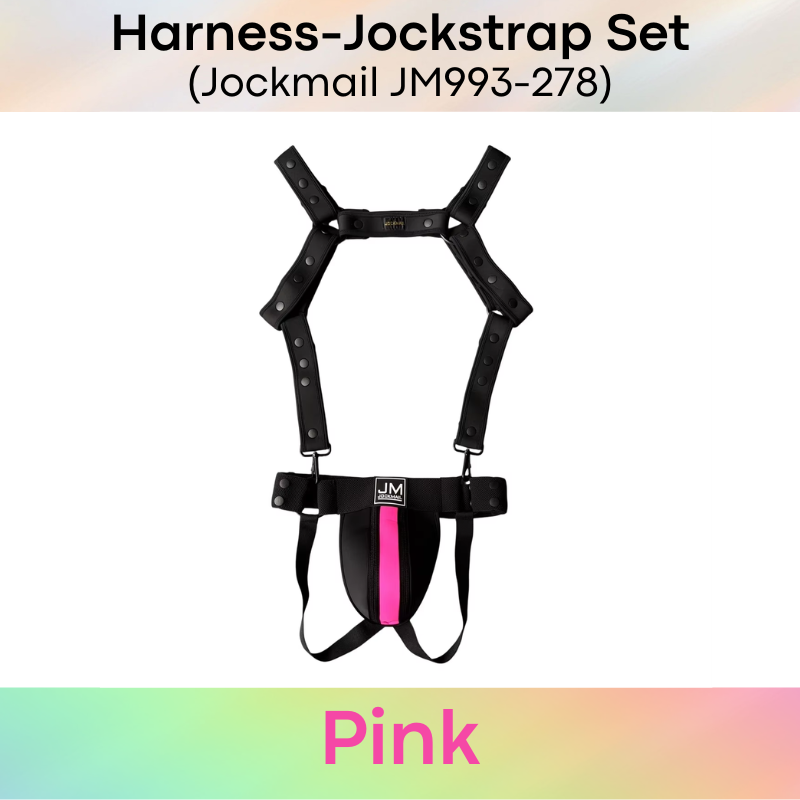 Men's Jockstrap: Neoprene Harness and Jockstrap Set (JM993JM278)