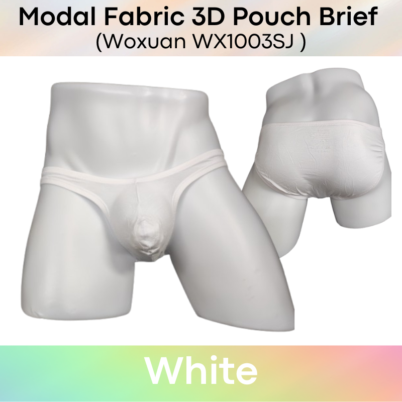 Men's Brief : Modal Fabric Brief with 3D Pouch (Woxuan WX1003SJ)