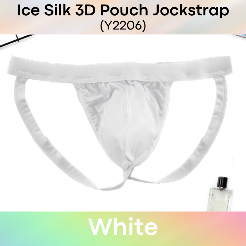 Men's Jockstrap : Nylon Ice Silk Jockstrap with 3D Pouch (Y2206)