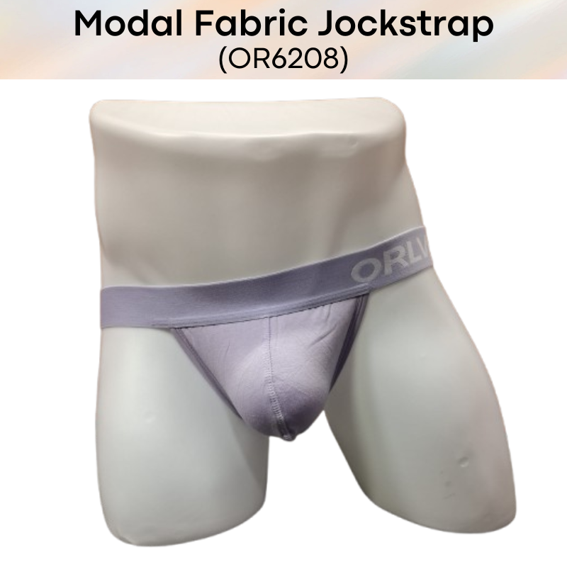 Men's Jockstrap: Modal Fabric Double Layer 3D Pouch Jockstrap Underwear (OR6208)