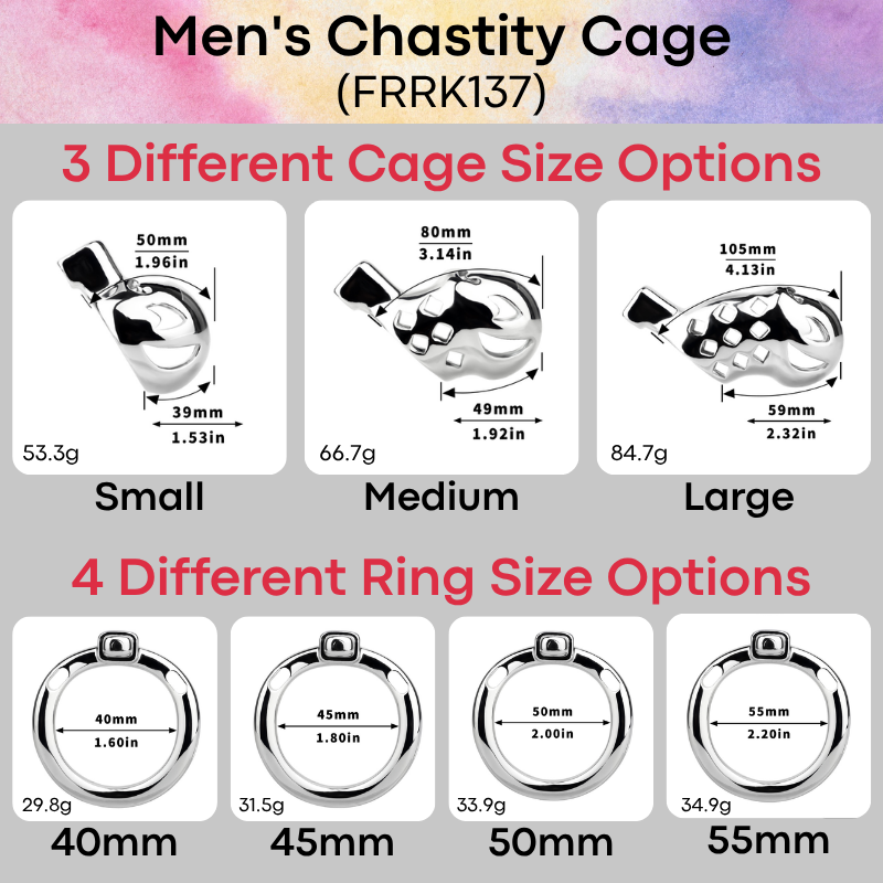 Adult Toy: Men's Aluminum Alloy Clown Chastity Cage (FRRK137)