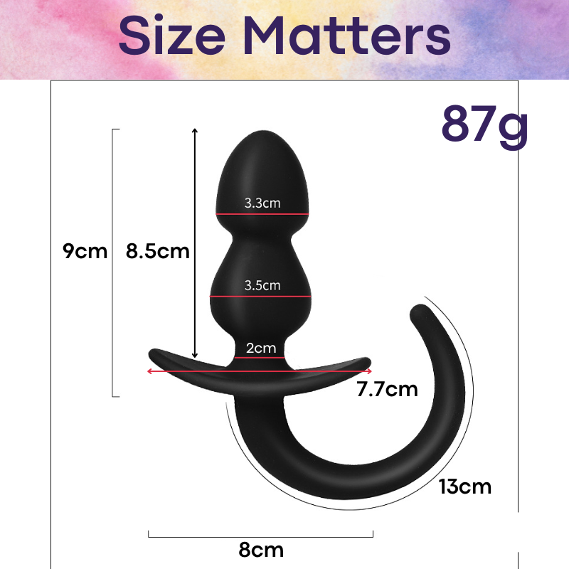 Adult Toy: Silicone Double Head Dog Tail (JNBPDT)