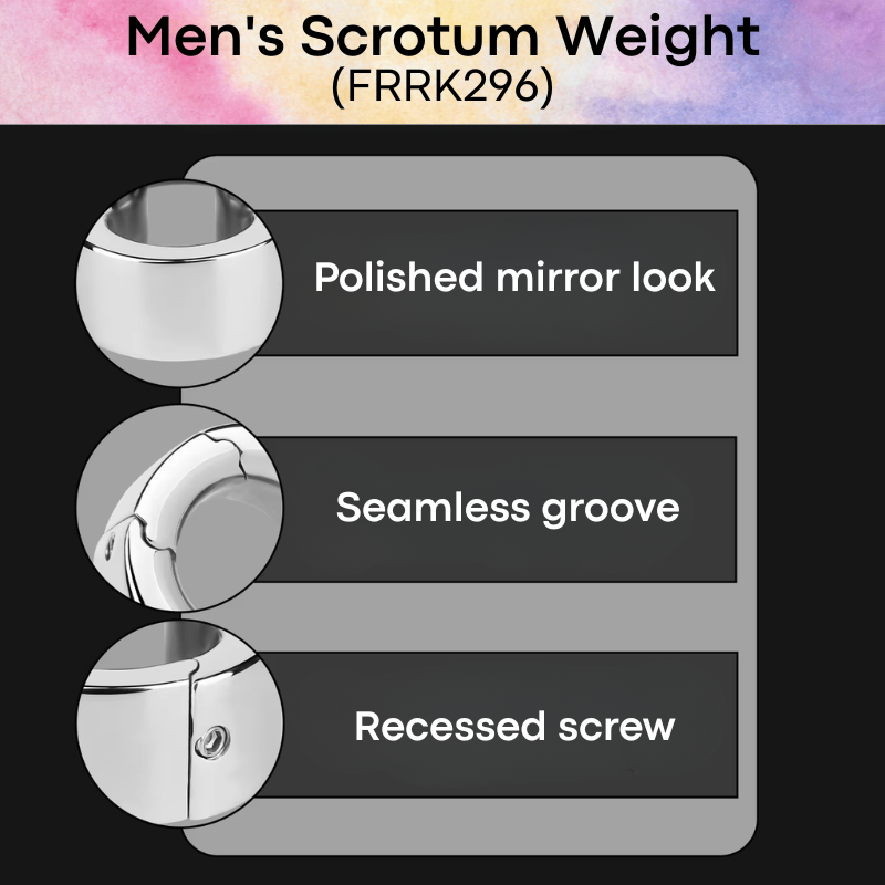 Adult Toy: Men's Stainless Steel 304 Scrotum Weight (FRRK296)