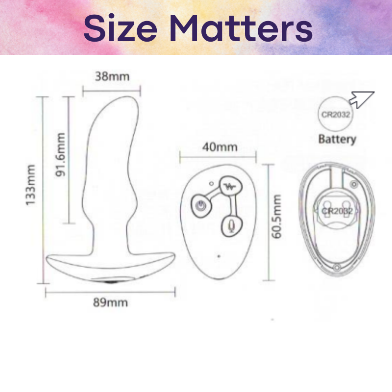 Adult Toy : Butt Plug Vibrator with App and Remote Control (NV509)