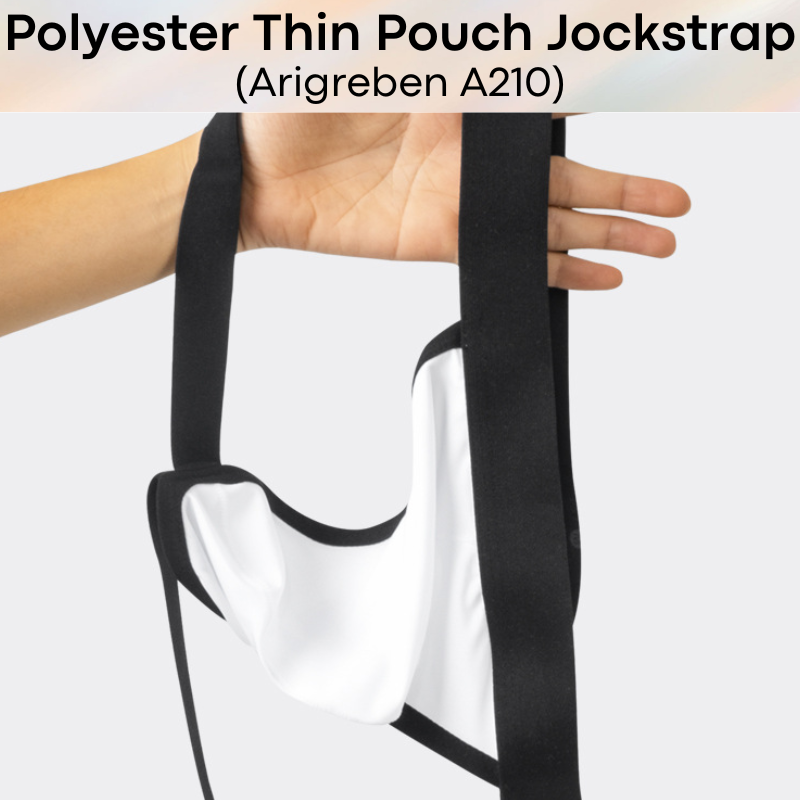 Men's Jockstrap: Polyester Thin Pouch Jockstrap Underwear (A210)