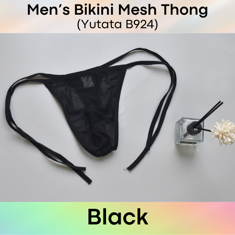 Couple/Men's Thong: Polyester Mesh String Bikini Thong for Men or Couple (B924/V014)