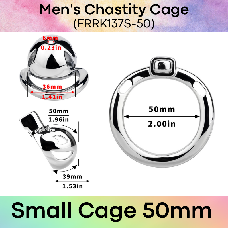 Adult Toy: Men's Aluminum Alloy Clown Chastity Cage (FRRK137)