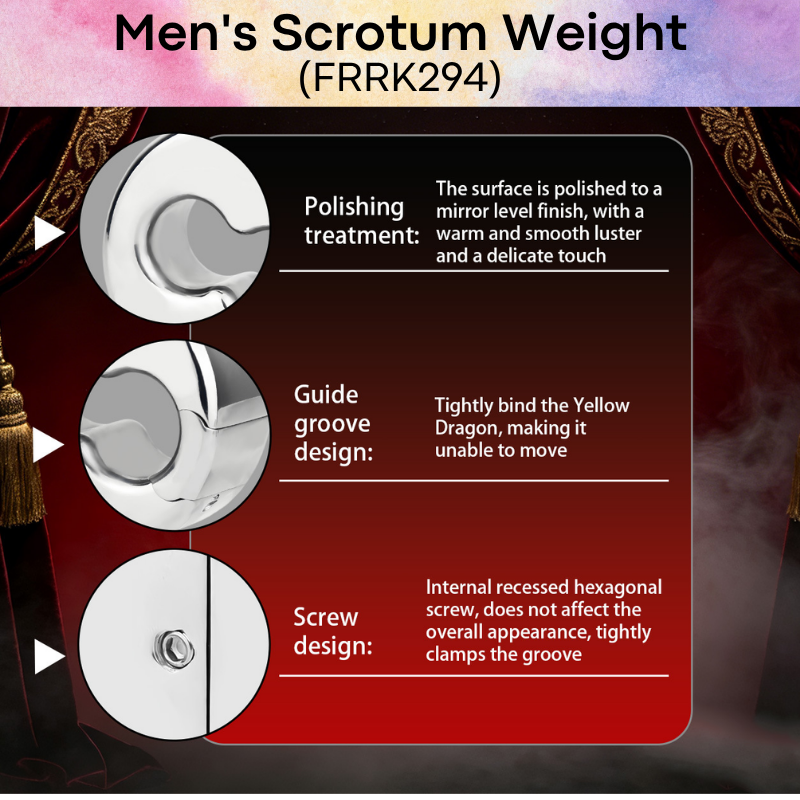 Adult Toy: Men's Stainless Steel 304 Scrotum Weight (FRRK294)