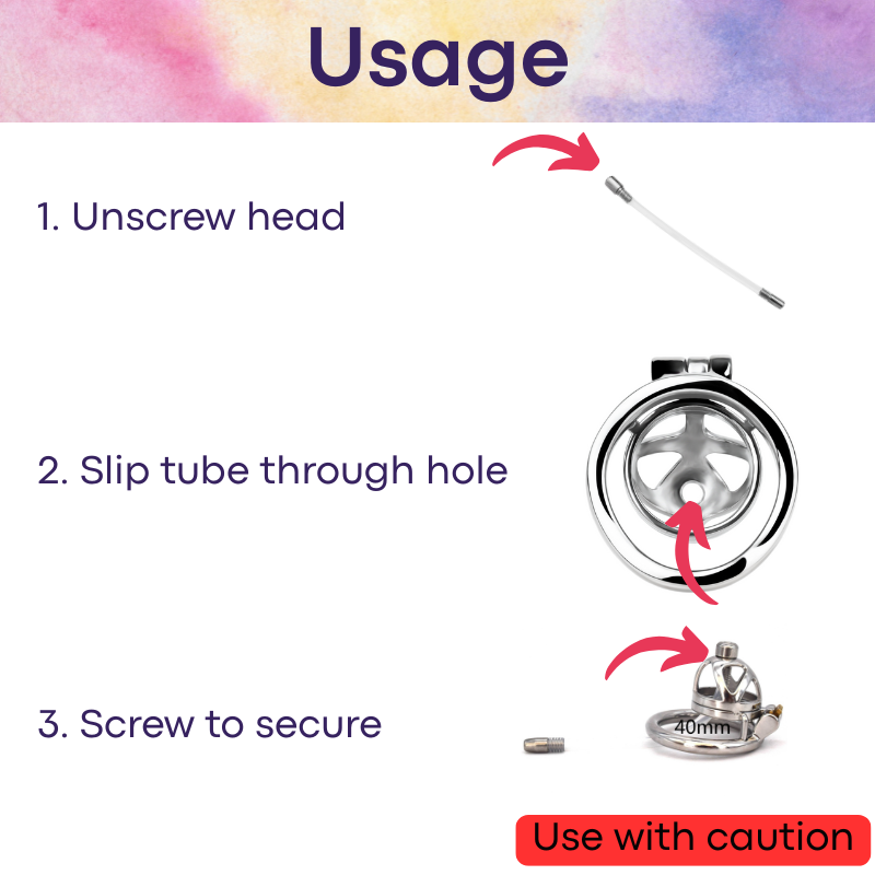 Adult Toy: Urethral Catheter for Chastity Cage (FRRKDG10)