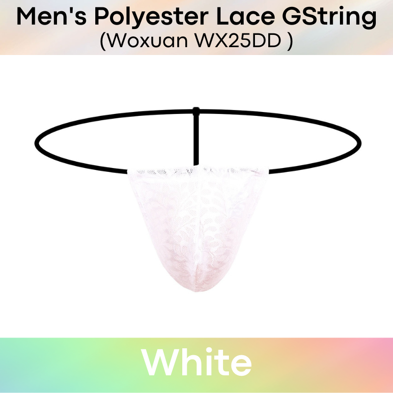 Men's GString : Polyester Lace GString (Woxuan WX25DD)