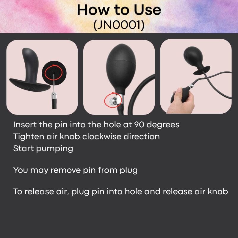 Adult Toy: Butt Plug Balloon Pump (JN0001)